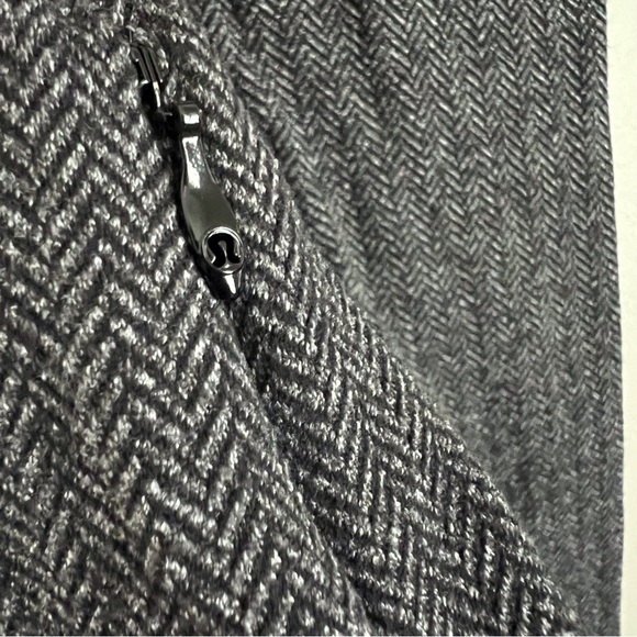 Lululemon Women’s Think Fast Heathered Herringbone Black Grey Long Sleeve Size 8 - Picture 9 of 11